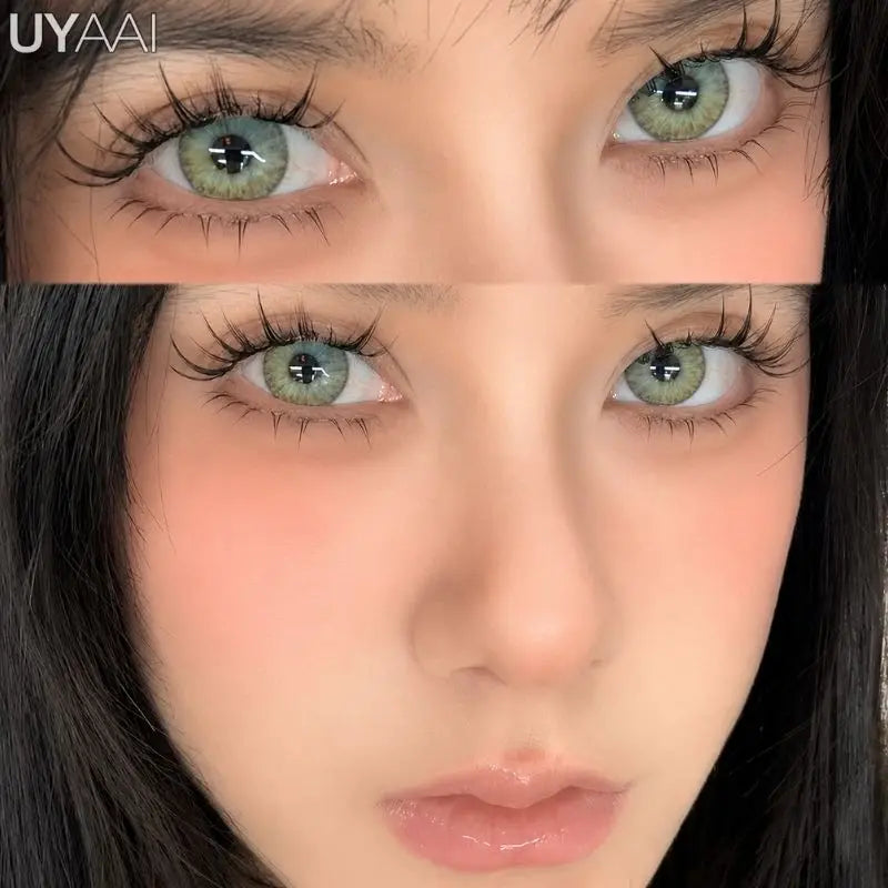 Color Contact Lenses For Eyes Natural Green/Blue Eye Colored Lenses Yearly Beautiful  Contact Lenses Student Cosmetics