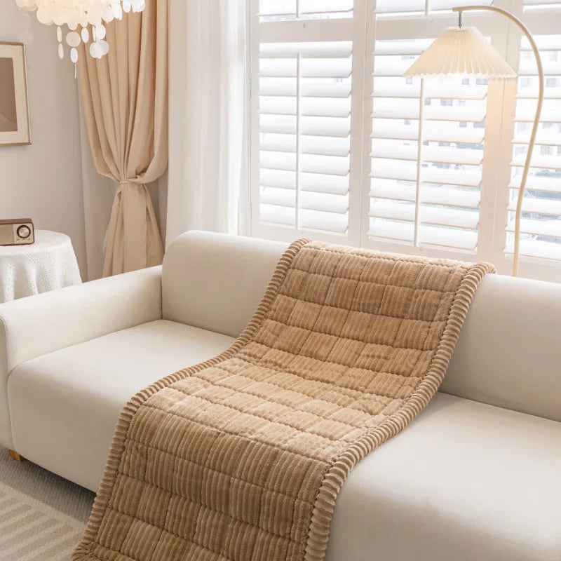 Soft Solid Color Sofa Cushion, Durable Non-Slip Universal Car Seat Pad, Slip-Resistant Multi-Use Furniture Protector for Home