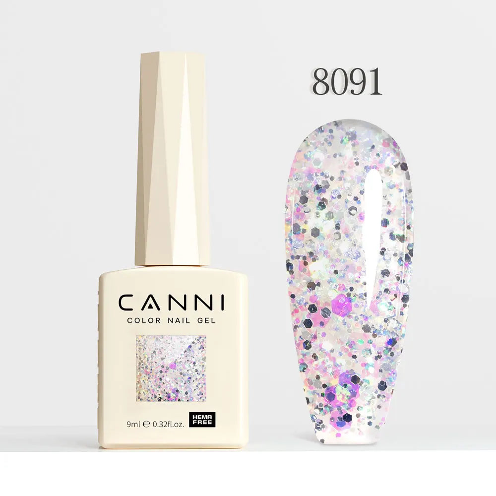 Gel Nail Polish Glitter Diamond Sparkle Color Collection Gorgeous Color HEMA FREE Soak Off UV LED Semi Permanent AurorGel
