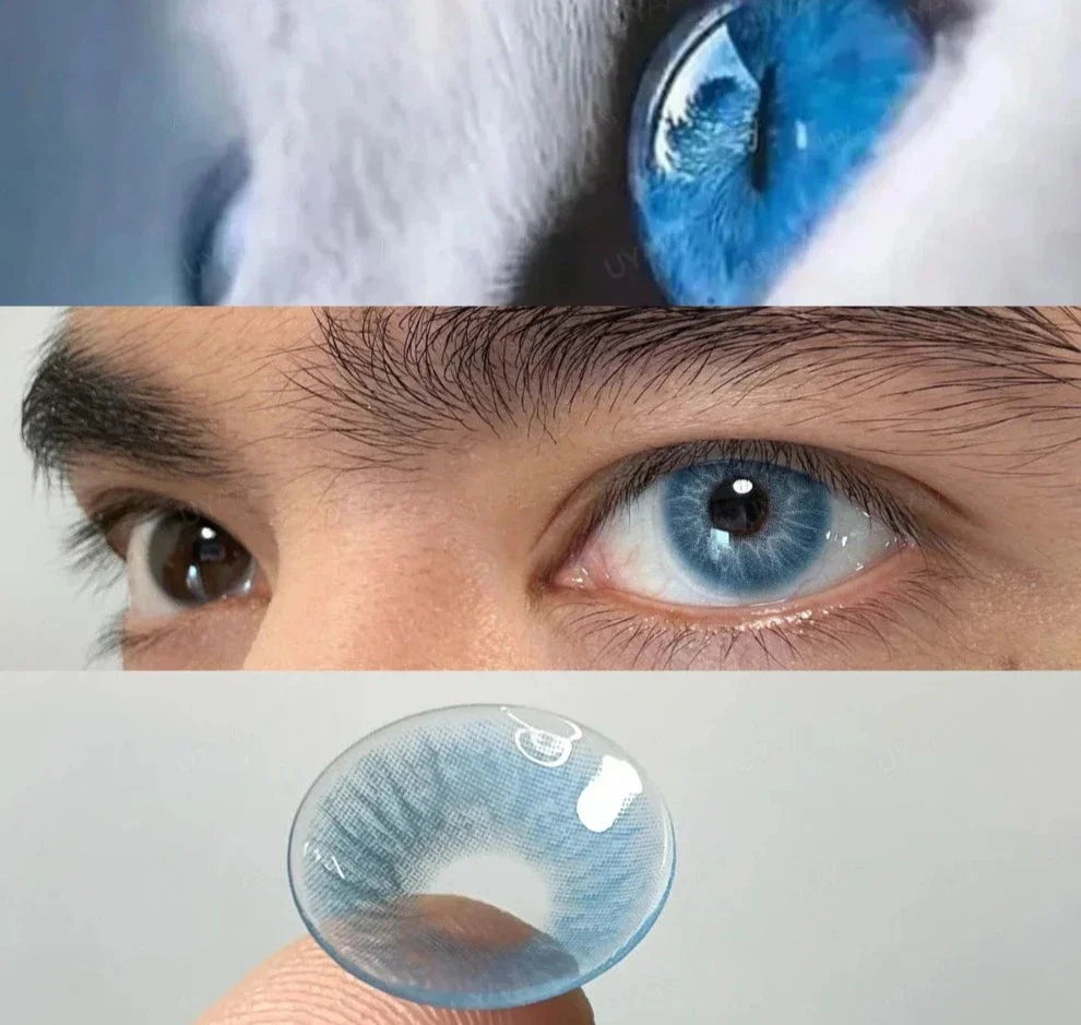 1 Pair Blue Colored Lenses Beauty Green Eye Color Lenses Pink Lenses Korean Lenses Grow Eye
