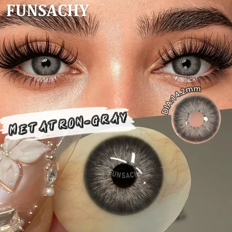 1 Pair Contact Lenses for Eyes Color Korean Pupils Makeup Accessories Beauty Contact Lenses Yearly New Contact Lens