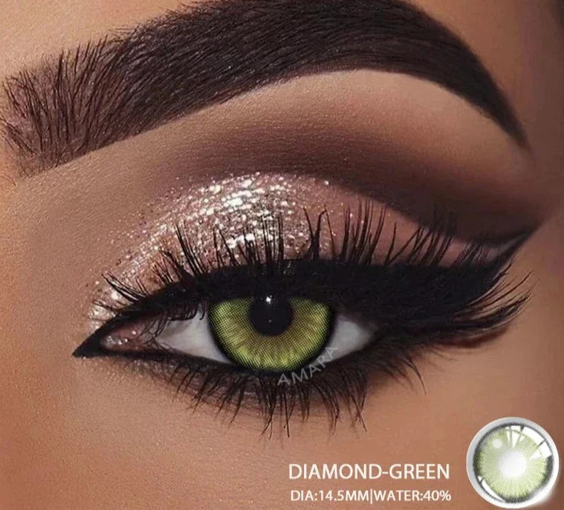1 Pair Colored Contact Lenses Natural Look Brown Eye Lenses Gray Contact Eye Lenses Blue Lenses Contacts for Dark Eyes