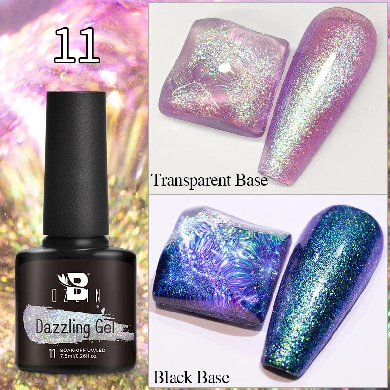 7.5ml Golden Gradient Cat Eye Nail Polish Gel Phototherapeutic Gel Soak Off Nail Magnetic Gel Polish Nail Art DlY