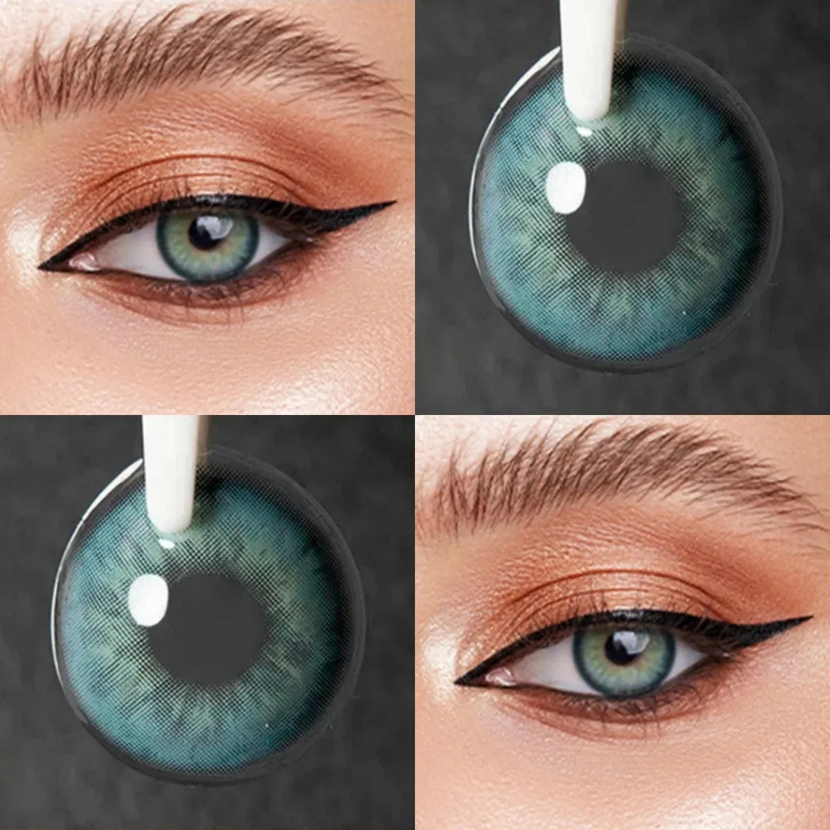 Eyes Color Contacts Colored Contact Lenses Lens Small Pupil Cosmetics Beauty Brown 14.2mm 2Pcs 6 Months Half Year