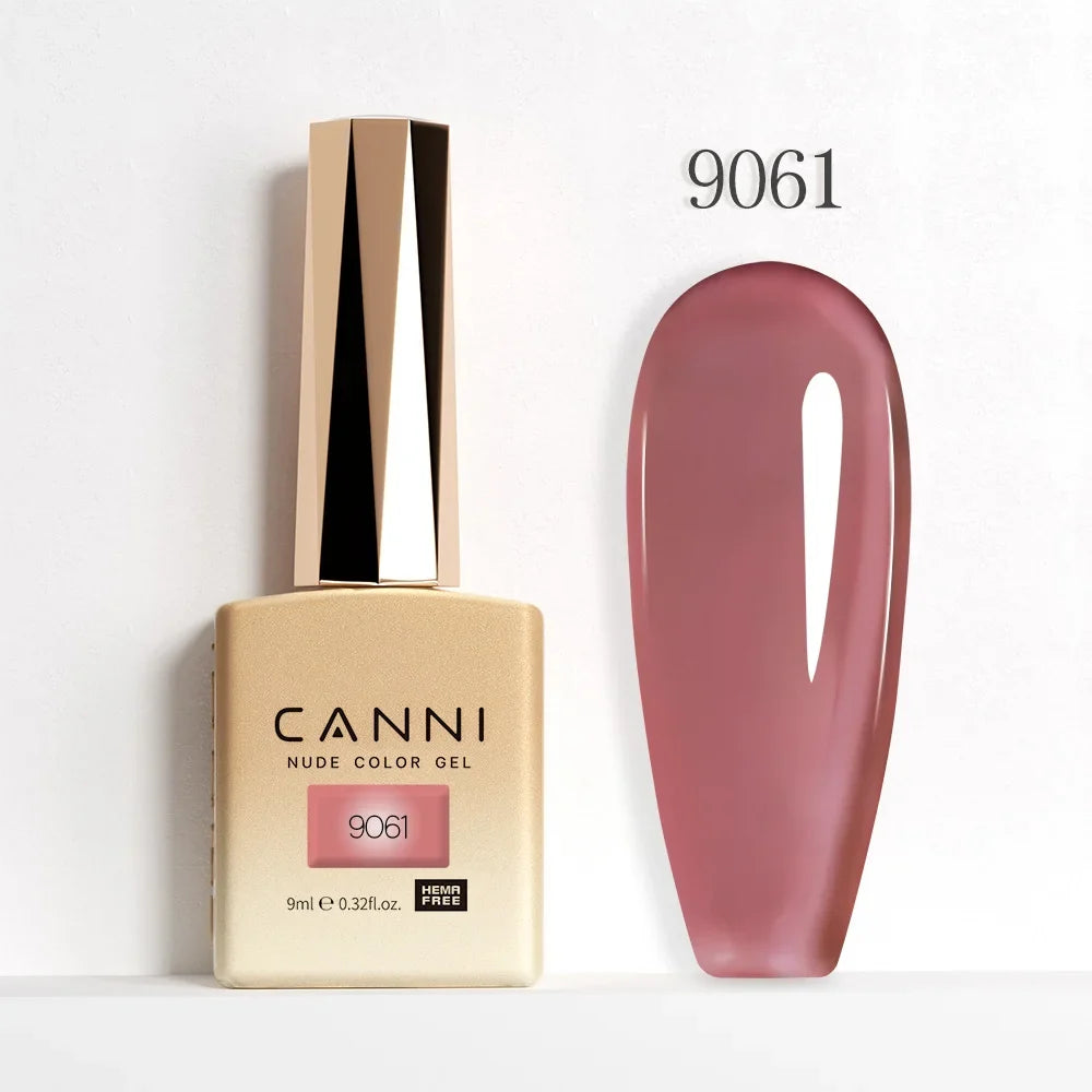Nail Gel Polish HEMA FREE Translucent Jelly Gel Varnish Semi Transparent Super Glossy Ultra Consistency Round Shape Brush