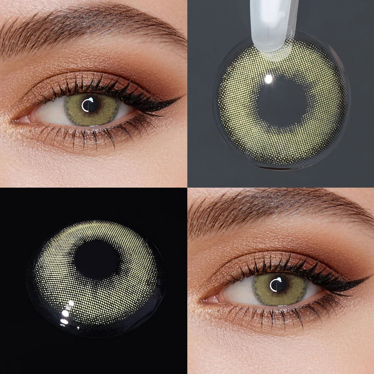 14.2mm Mirage Blue Small Pupil Colored Contact Lenses Half Yearly Natural Soft Lens For Women Daily Makeup Contacts