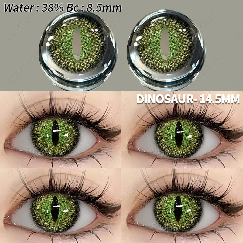 Cosplay Color Contact Lenses Halloween Contact Lenses for Eyes 2pcs Blue Color Contacts Anime Accessories Yellow Lenses
