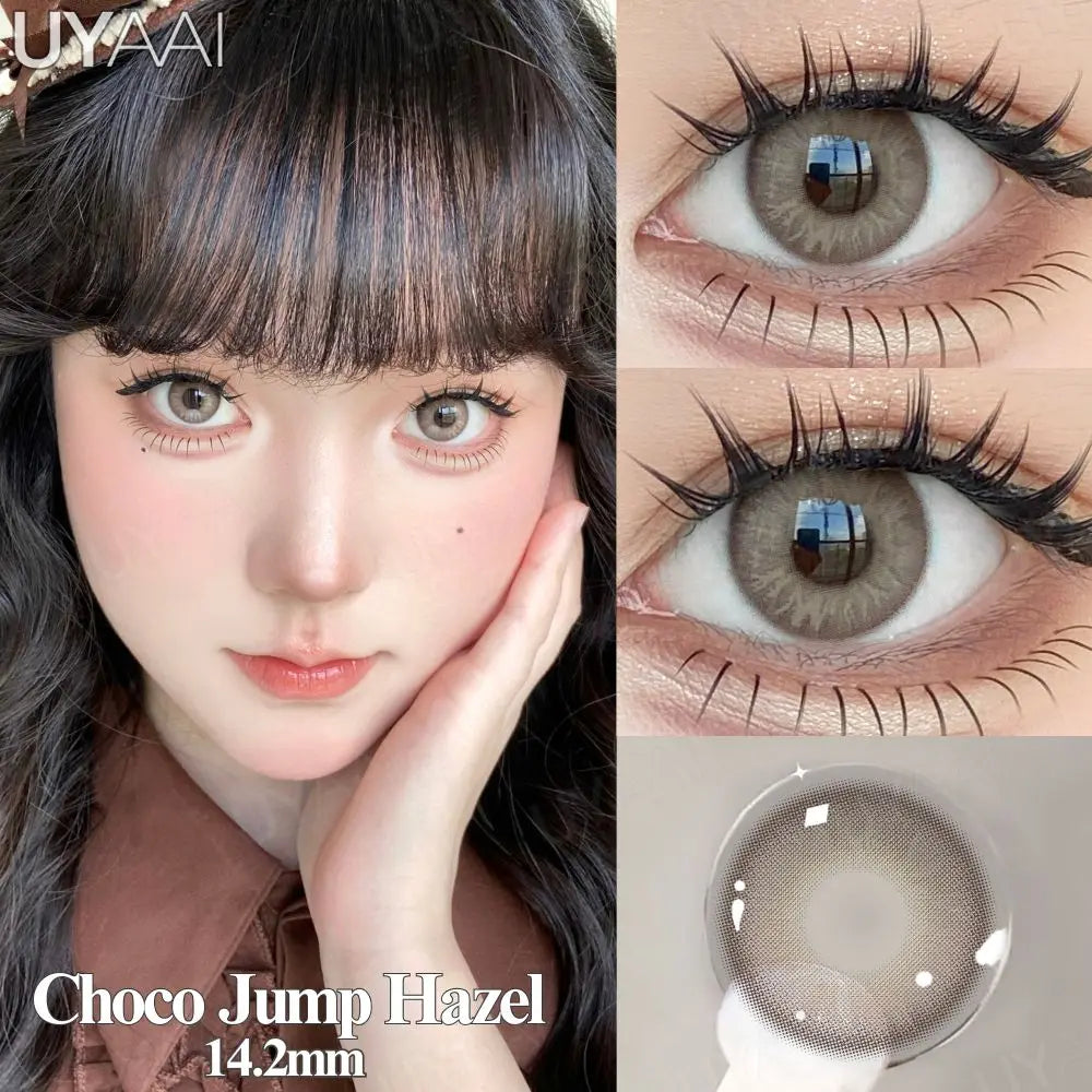 Contact Lenses  Natural Brown Lens Beauty Pink Eyes Color Lenses Cosmetics Gray Eye Lenses Makeup Green Beauty Colorcon