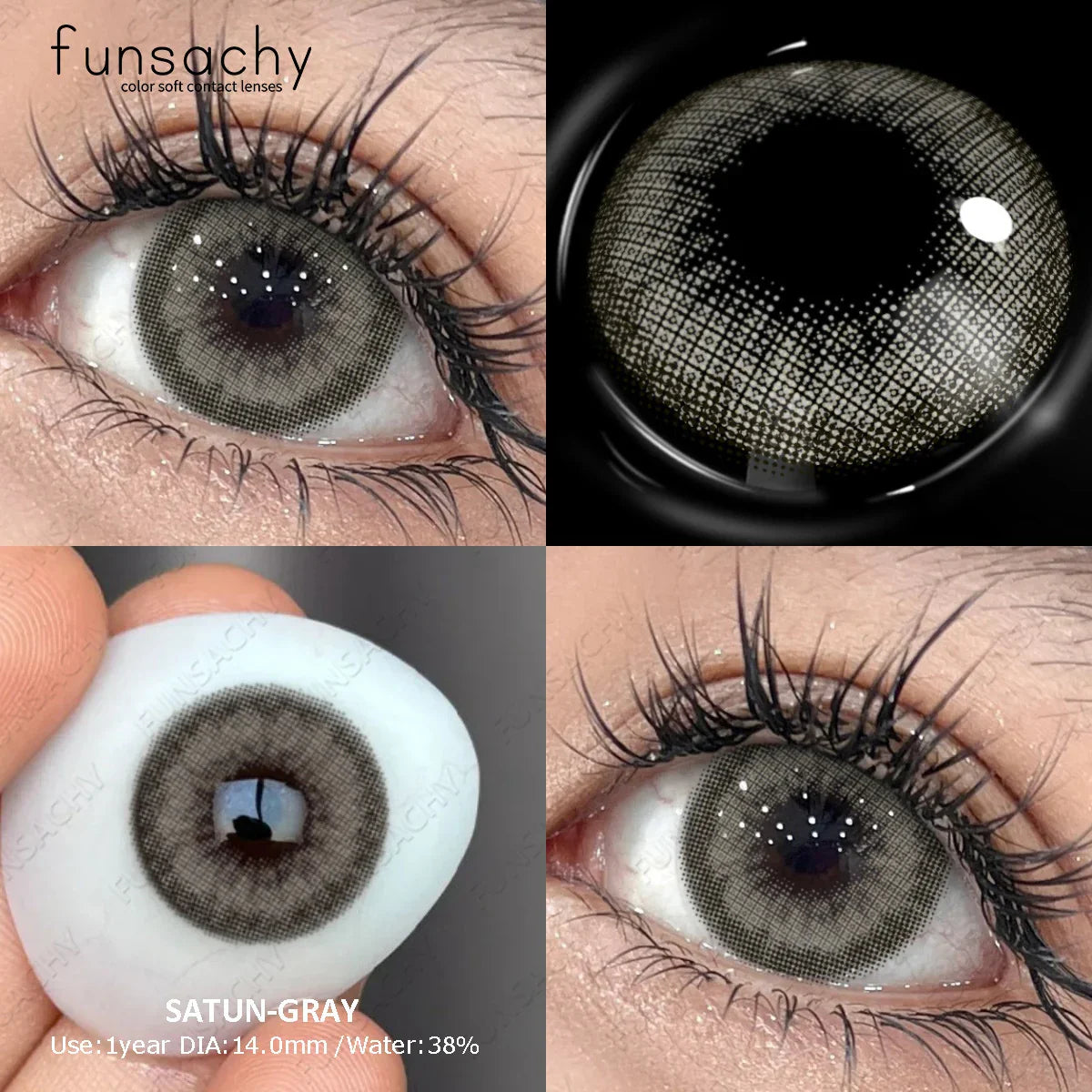 1 Pair New Myopia Blue Contacts Lenses With Diopters Prescription Fashion Colored Contact Lens for Eyes 0~-8.00 Degree