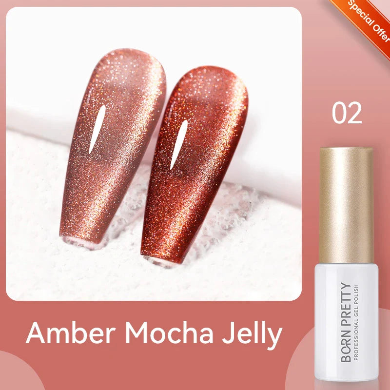 10ml Green Shadowstar Bamboo Cat Magnetic Gel Nail Polish Fruit Series  Soak Off UV LED Nail Art Salon DIY Manicure