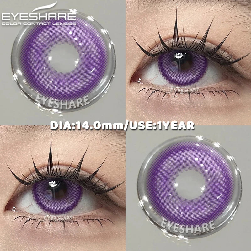 1Pair Hallowee Contact Lenses for Eyes Cosplay Lenses Anime Lenses Anime Accessories Lenses Purple Lenses Pink Eye Lens