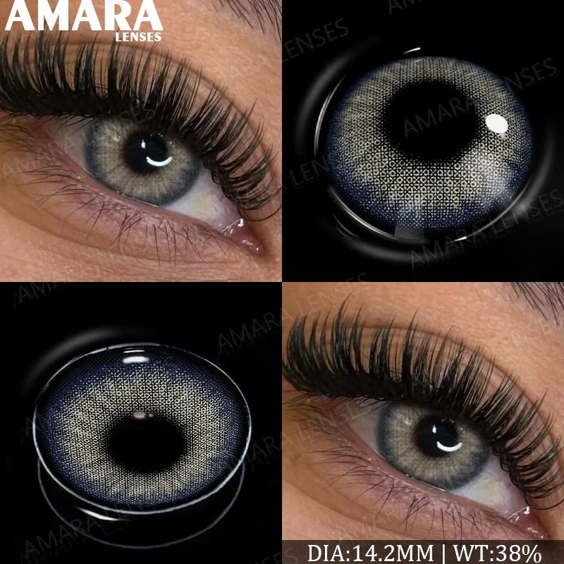 Fashion Colored Contact Lenses Natural Brown Eye Lens Gray Contact Eye Lenses Blue Lenses Contacts for Dark Eyes