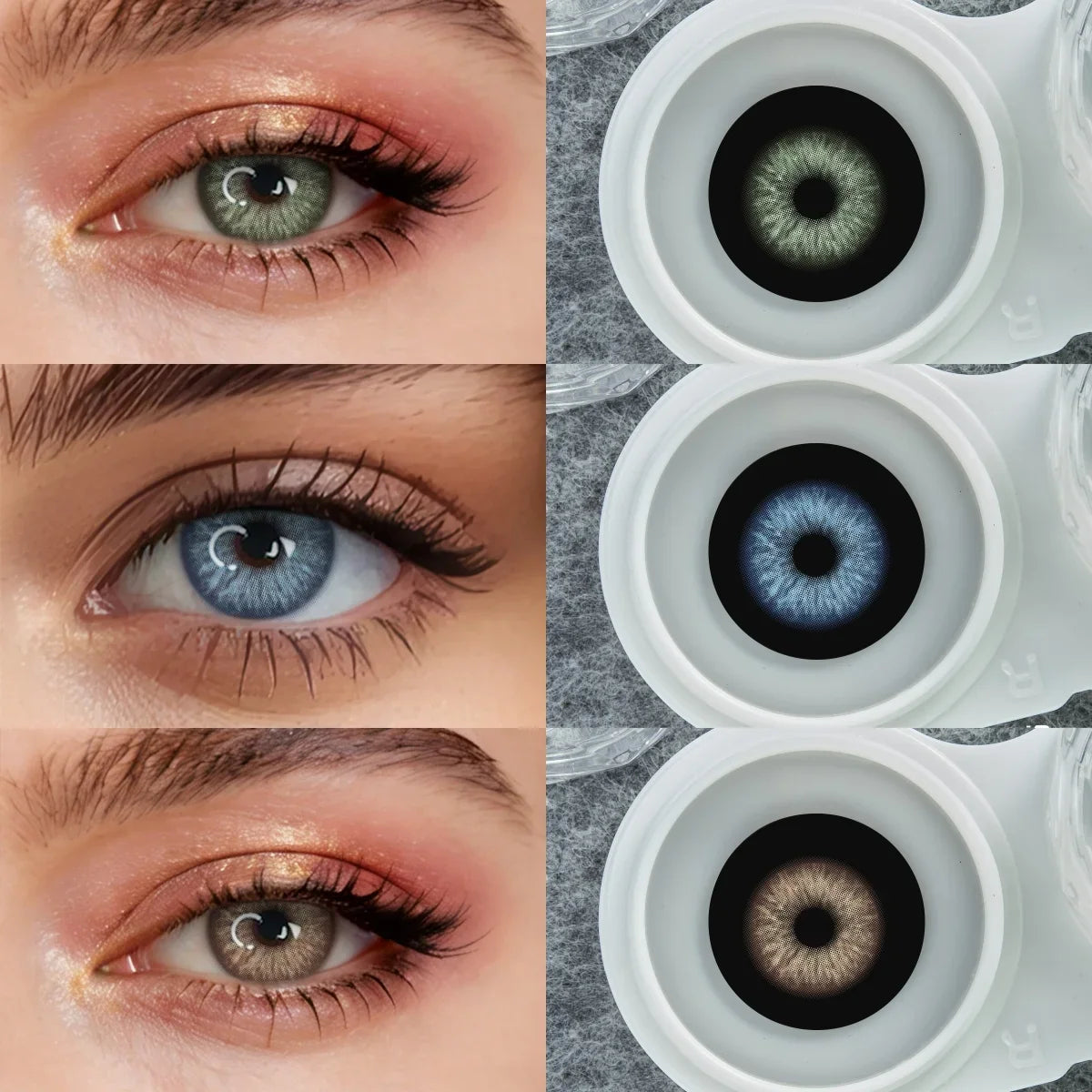 14.5mm Marsala Brown Colored Contact Lenses Yearly Disposable Soft Cosmetic Lens for Daily Dating Eye Beauty Contacts