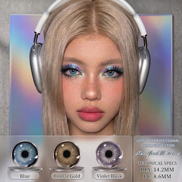 Eye Eyes Color Contacts Colored Contact Lenses Lens Daily Prescription Cosmetics Myopia Natural 2Pcs 12 Months 1 Year