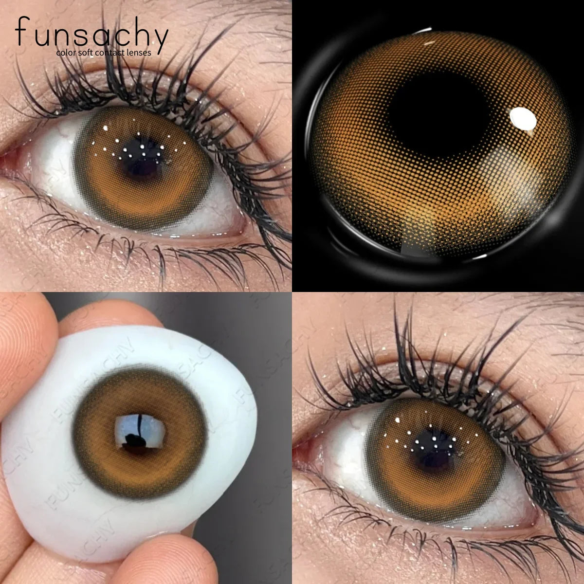 1 Pair New Myopia Blue Contacts Lenses With Diopters Prescription Fashion Colored Contact Lens for Eyes 0~-8.00 Degree