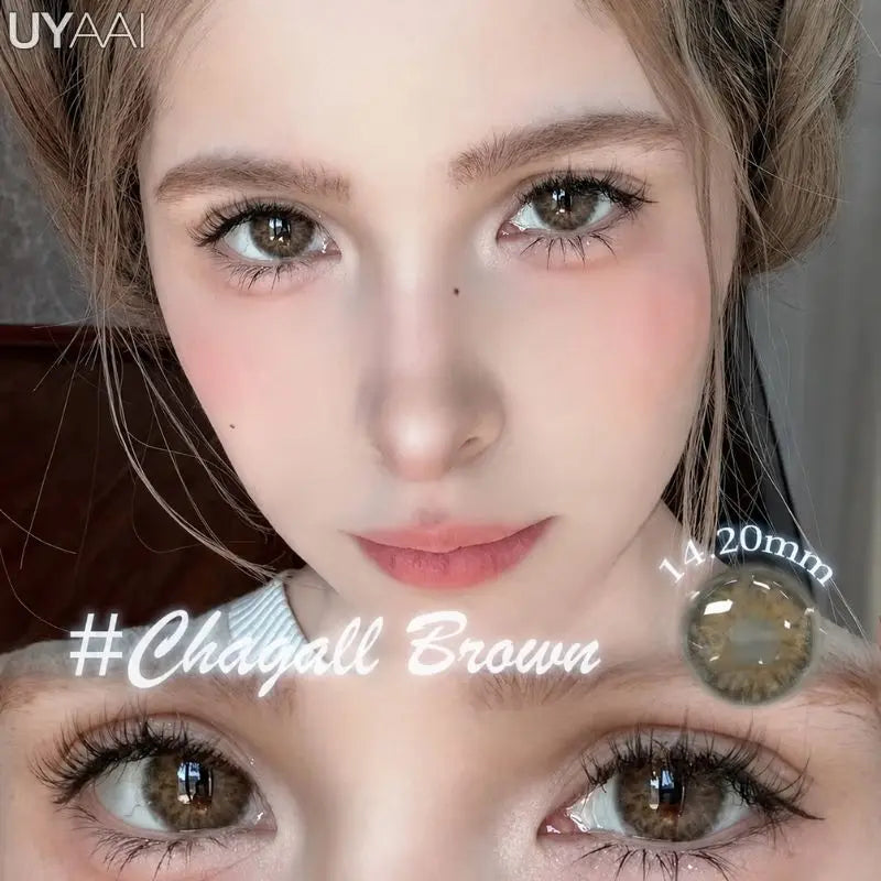 Color Contact Lenses Lenses Brown Pupils Color Contact Lenses for Eyes Green Lens 1 Pair/2pcs Pupils Cosmetic Lens
