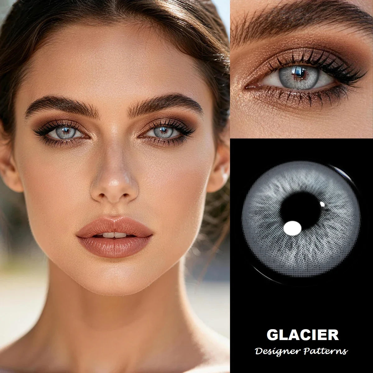 14.5mm Half Year Colored Contact Lenses Natural Earth Tone Hydrating Soft Lenses for Daily Look Eye Beauty