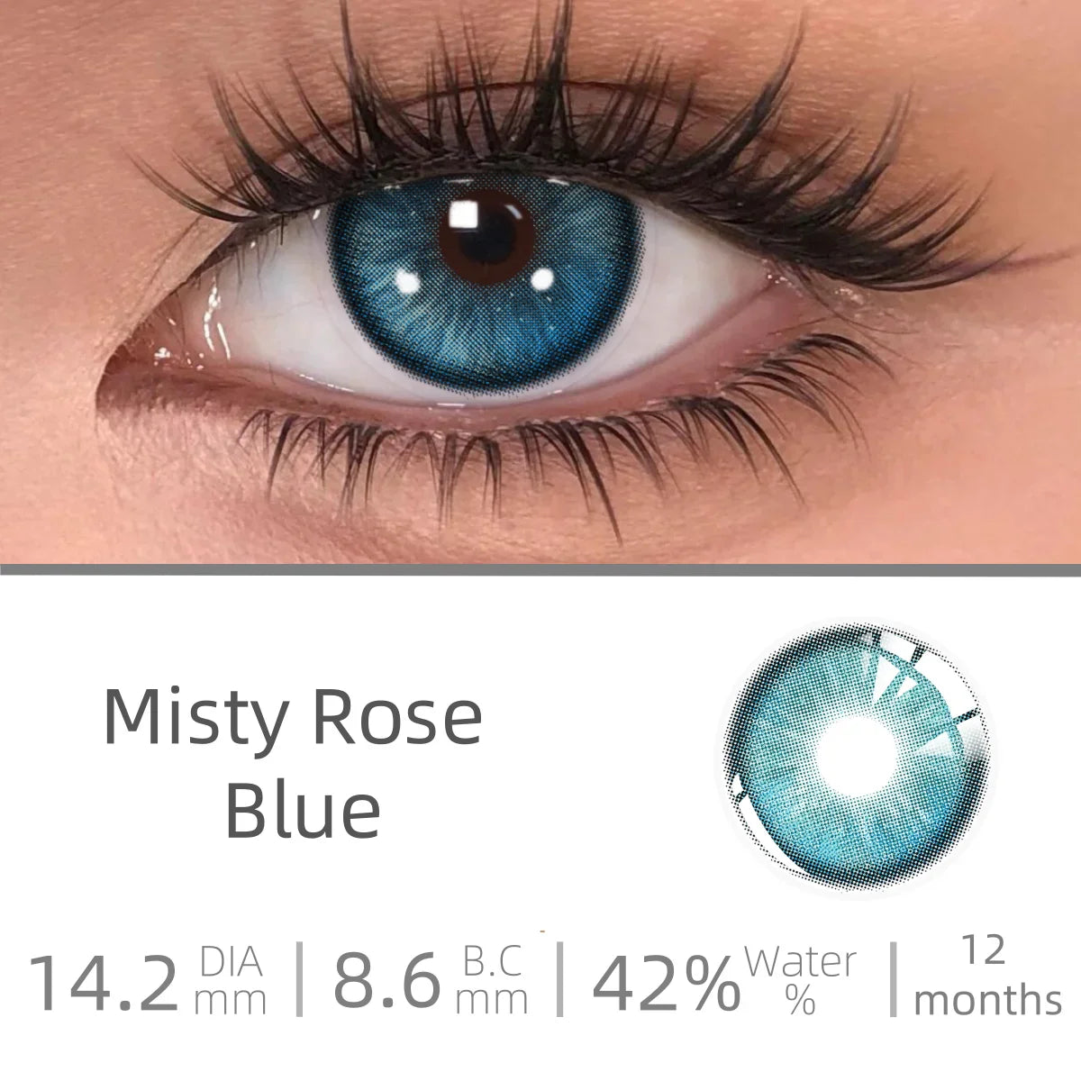 Love Story series Multiple colors Natural soft Contact lenses Blue Lenses Green Pupils Lens Yearly Cosmetic