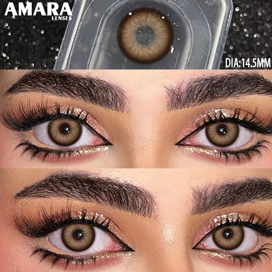 Norway Blue Contact Lenses Color Contacts for Eyes Brown Eye Lenses Gray Lenses Yearly Cosmetic Makeup Eye Contacts Yearly