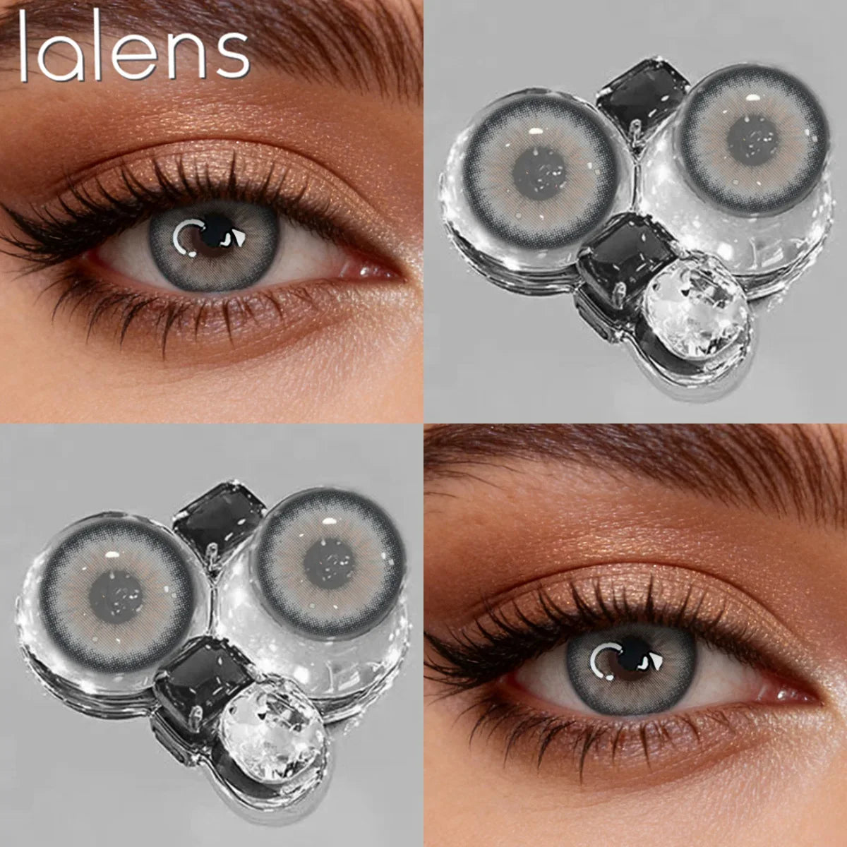 Natural Brown Half Yearly Disposable Colored Contact Lenses Daily Cosmetic Eye Contacts for Dating Makeup