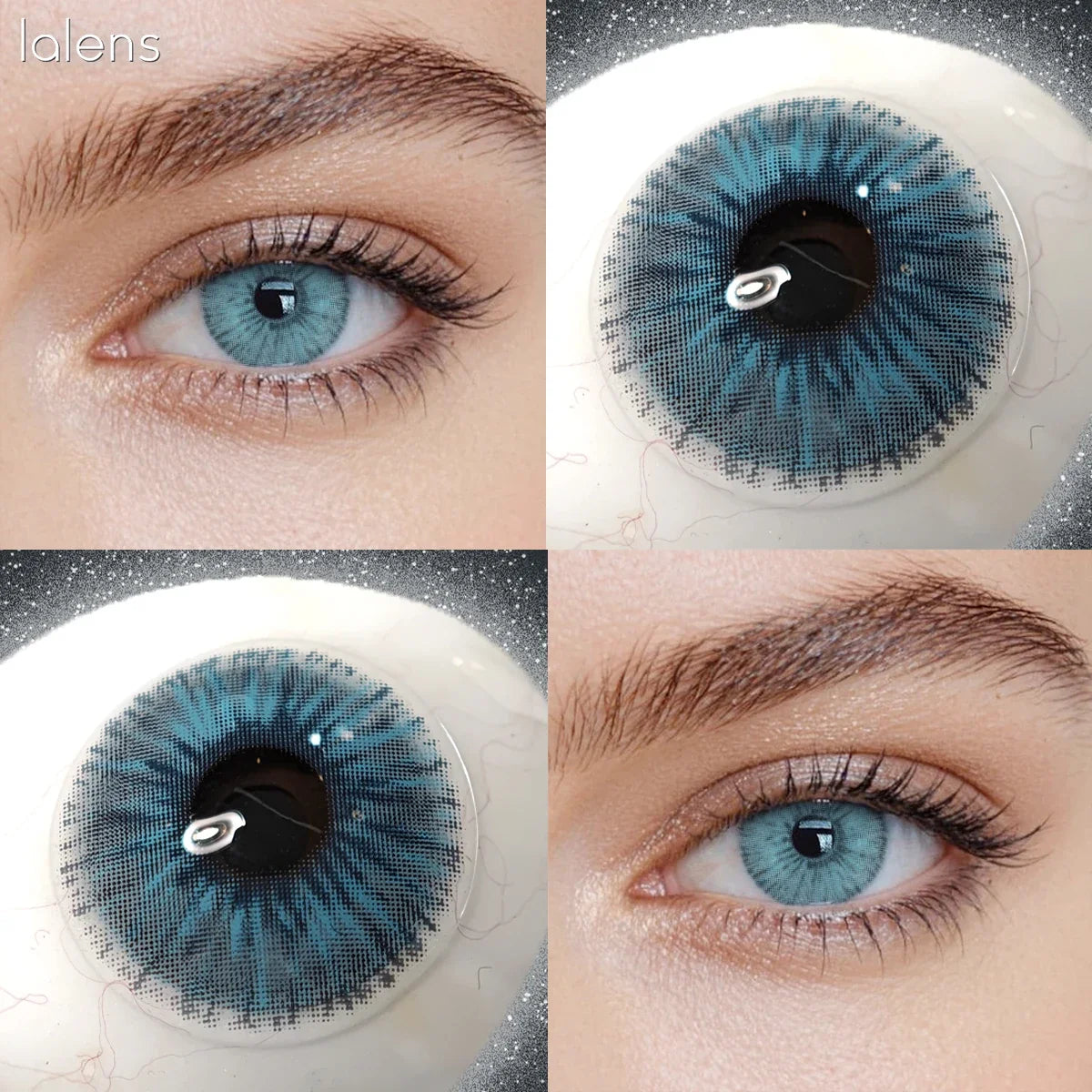 14.2mm Angeles Brown Colored Contact Lenses Half Yearly Cosmetic Eyewear Soft Lens for Daily Eye Beauty Makeup Contacts