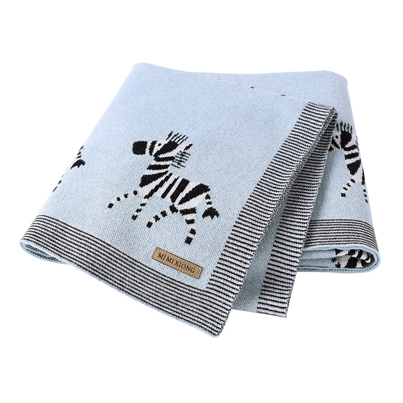 Baby Blankets Newborn Swaddle Wrap 100*80 CM Cotton Knitted Infant Kids Stroller Bedding Quilt Super Soft Children's Accessories