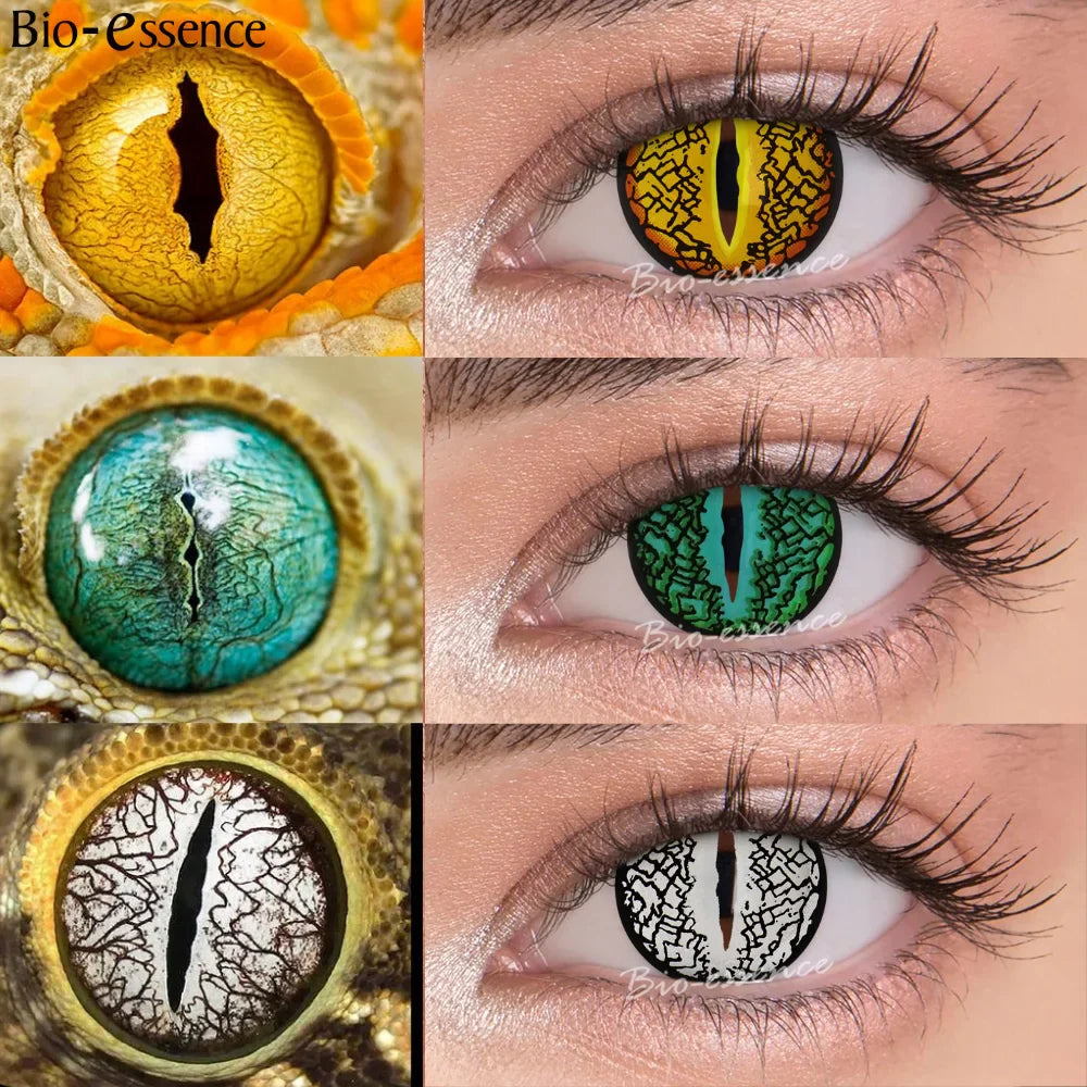 1 Pair Cosplay Contact Lenses for Eyes Halloween Cat Eye Contacts Anime Accessories Snake Eye Lenses Lizard Lenses