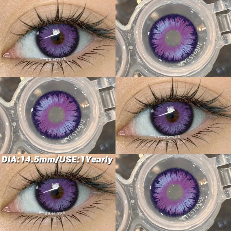 Purple Anime Cosplay Contact Lenses for Eyes Halloween Lenses Anime Accessories Lenses Role playing contact lenses