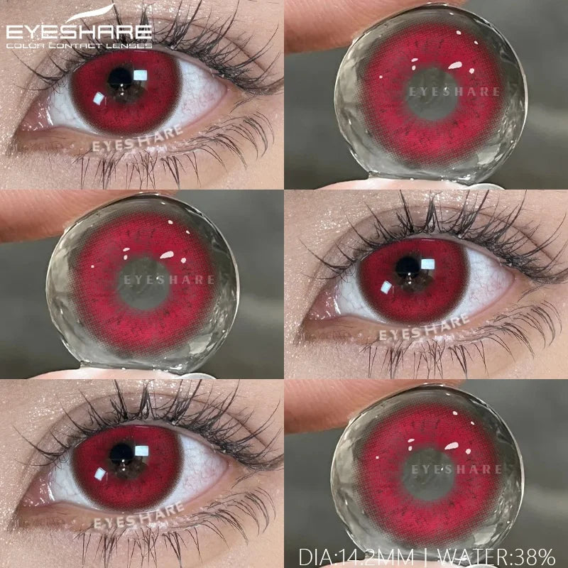 2Pcs Natural Color Contact Lenses for Eyes Korean Brown Lenses Beauty Fashion Gray Lense Blue Eye Lenses Pink Contacts