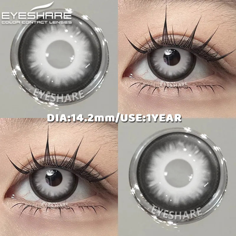 1 Pair red/white cosplay color contact lenses for eyes crazy Halloween Eye makeup Role playing Eye cosmetics color lens