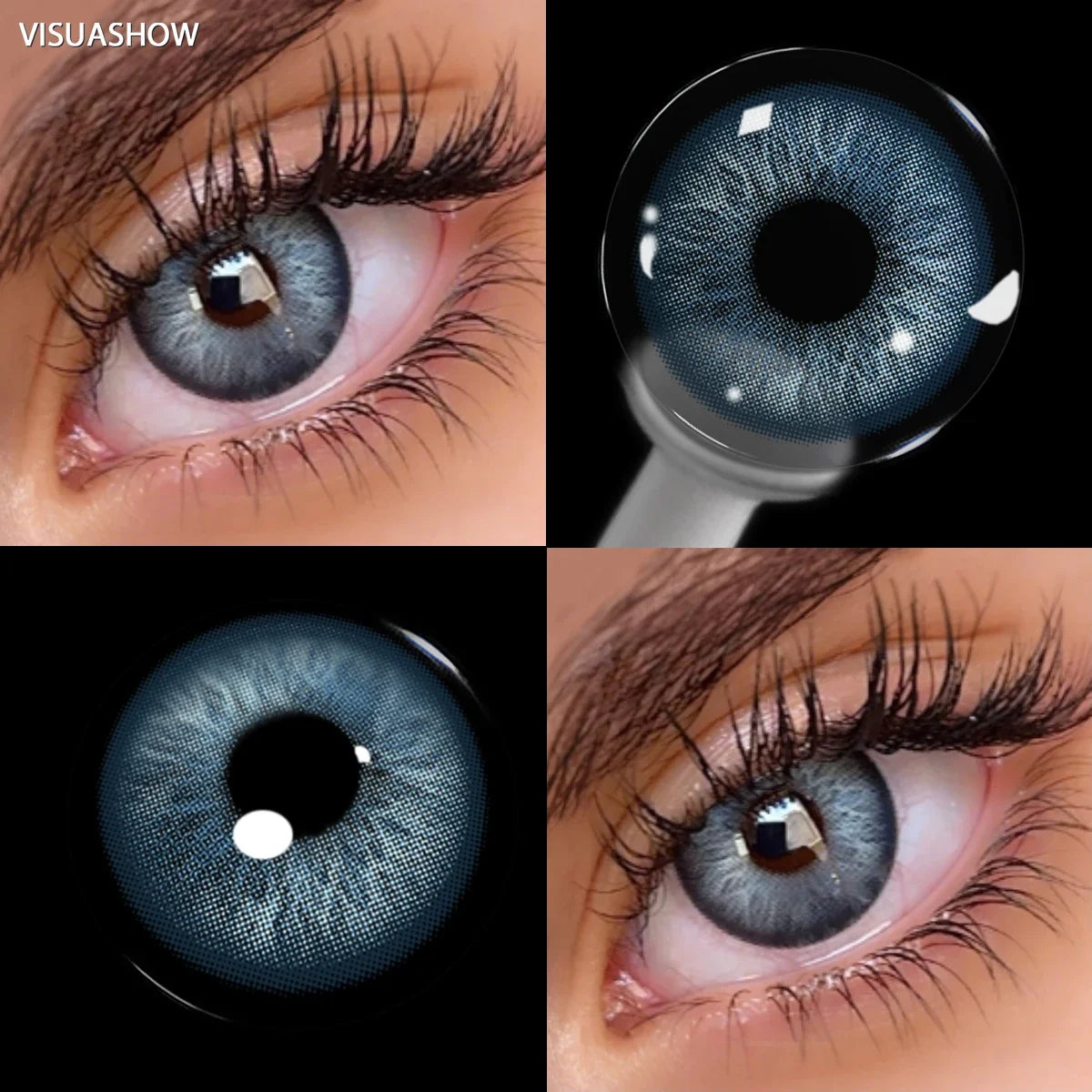 14.5mm Half Year Colored Contact Lenses Natural Earth Tone Hydrating Soft Lenses for Daily Look Eye Beauty