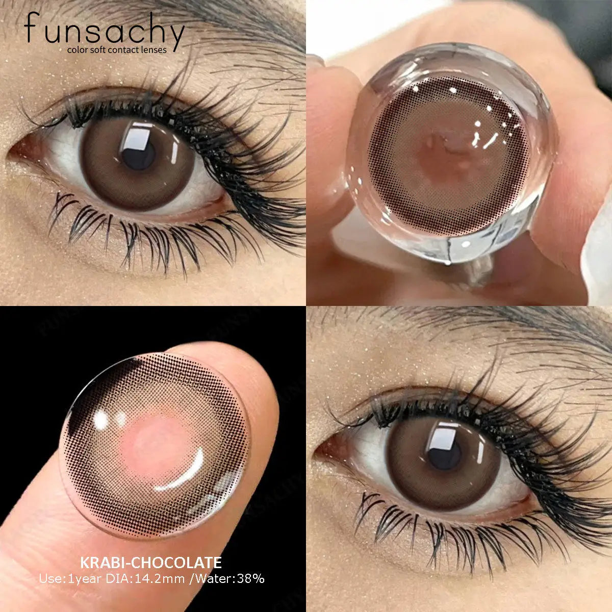 Color Contact Lenses for Eyes 1 Pair Gray Fashion Cosmetic Lenses Green Pupils Gray Natural Eye Contacts Women Eye Lens