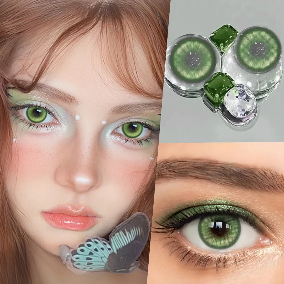 14.20 Blue Small Pupil Cosplay Colored Contact Lenses, 1 Pair Yearly Wear Eye Lenses for Halloween Themed Cosplay