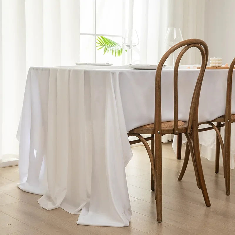 Beautiful Soft Chiffon Table Runner Tablecloth Wedding Bridal Party Home Decor Chair Sash Party Decoration Banquet Supplies 1pc
