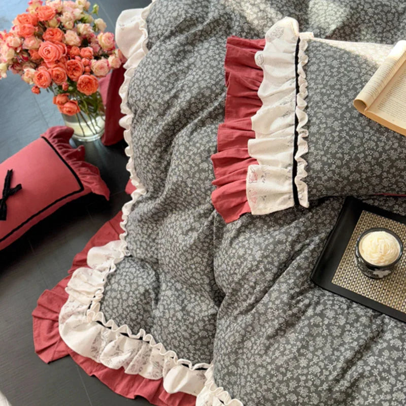 100% Cotton Double-Layer Gauze 4-Piece Bedding Set