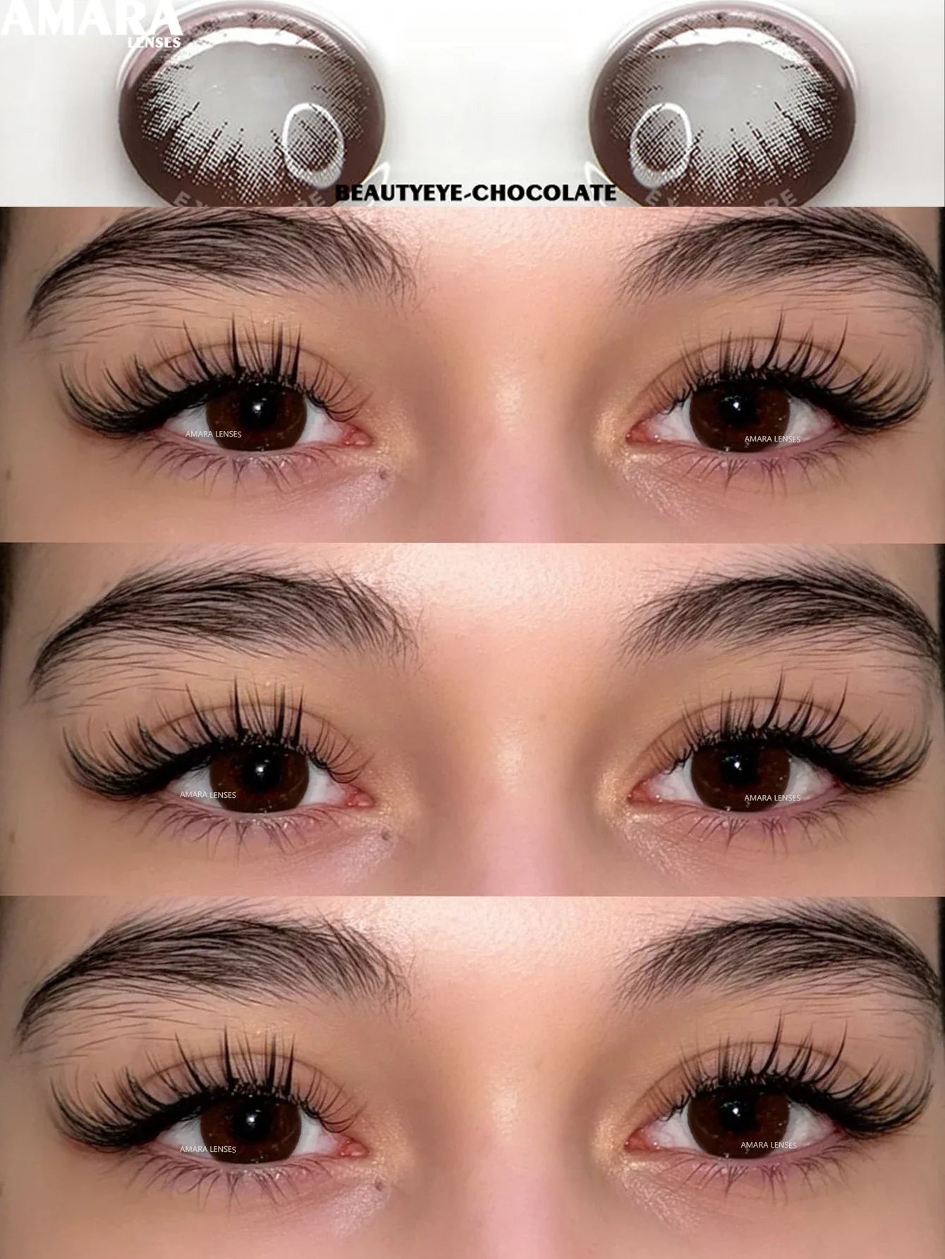 Big Diameter Black Lenses 14.5mm Lenses Colored Contact Lenses for Eyes Big Eye Lenses Natural Look Brown Lenses
