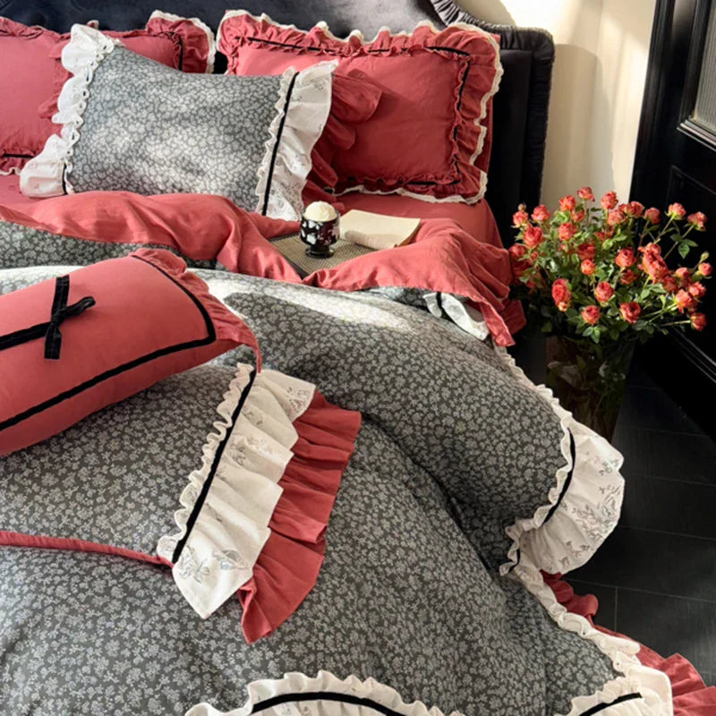 100% Cotton Double-Layer Gauze 4-Piece Bedding Set