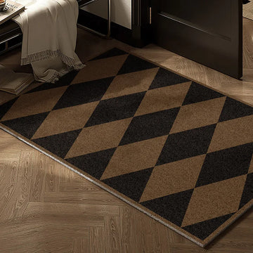 Modern Geometric Wire Loop Mat Dust-Resistant Non-slip Waterproof Easy-to-Clean for Indoor Entryway Living Room