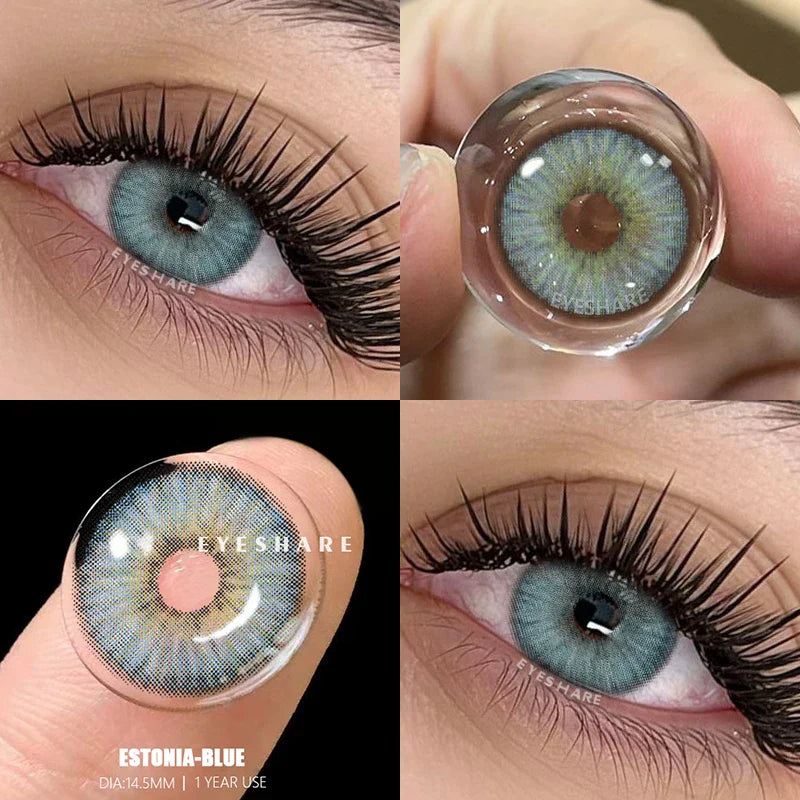 NEW Colored Contact Lenses for Eyes Natural Eye Lenses Green Contact Gray Lenses Blue Lenses Fashion Lenses 1 Pair