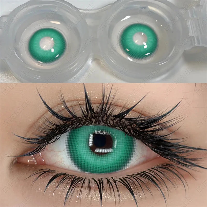 1 Pair Color Contact Lenses for Eyes Cosplay Red Color Lens Anime Purple Lenses Korean Lenses Big Eye Lens Blue Lenses