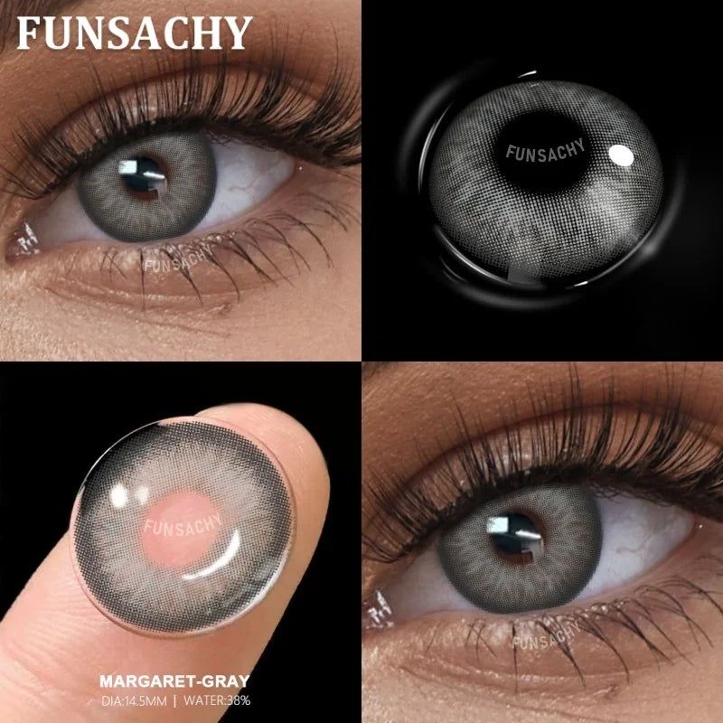 2pcs Brown Contact Lenses for Eyes Beautiful Pupils Yearly Cosmetic Blue Gray Colored Lens Brown Natural Lens Fast Ship