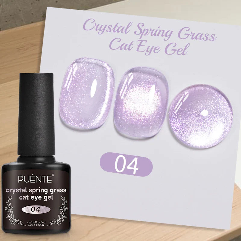 7.5ML Amber Moonlight Cat Magnetic Gel Nail Polish WaterLight Cat Eye Gel Soak Off Semi-Permanent Nail Art Varnish For Manicure