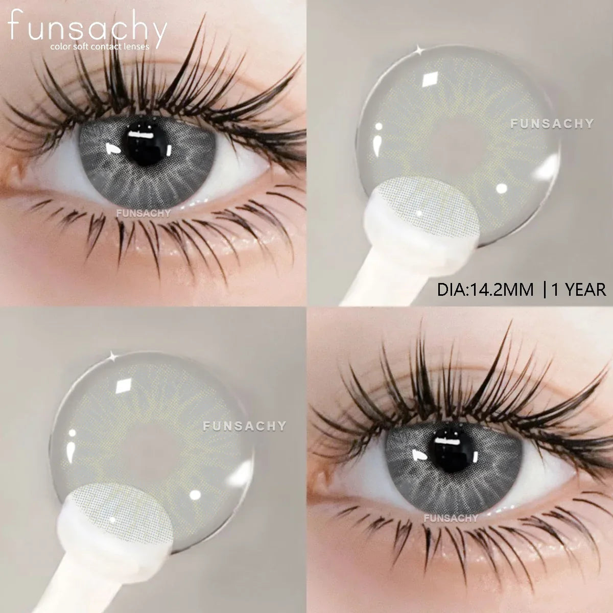 1 pair Colorcon Contact Lenses for Eyes Black Lenses Beautiful Cosmetic Pupil Blue Lenses Big Eyes Contacts Lens Yearly