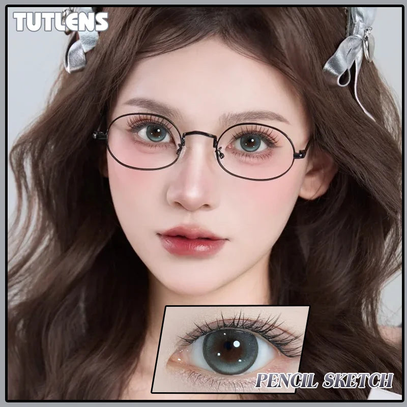 Mixed Tricolor Half-Year Cosmetic Contacts 2PCS