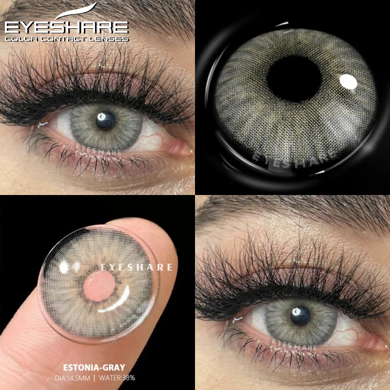 Natural Colored Eye Lenses 1pair Gray Pupils Lenses Blue Contact Lenses Brown Contacts Yearly Cosmetic Green Eye Lens