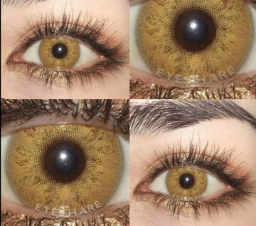Color Lens Eyes 2pcs Natural Color Contact Lenses For Eyes Yearly Beauty Brown Contacts Lenses Eye Cosmetic Color Lens