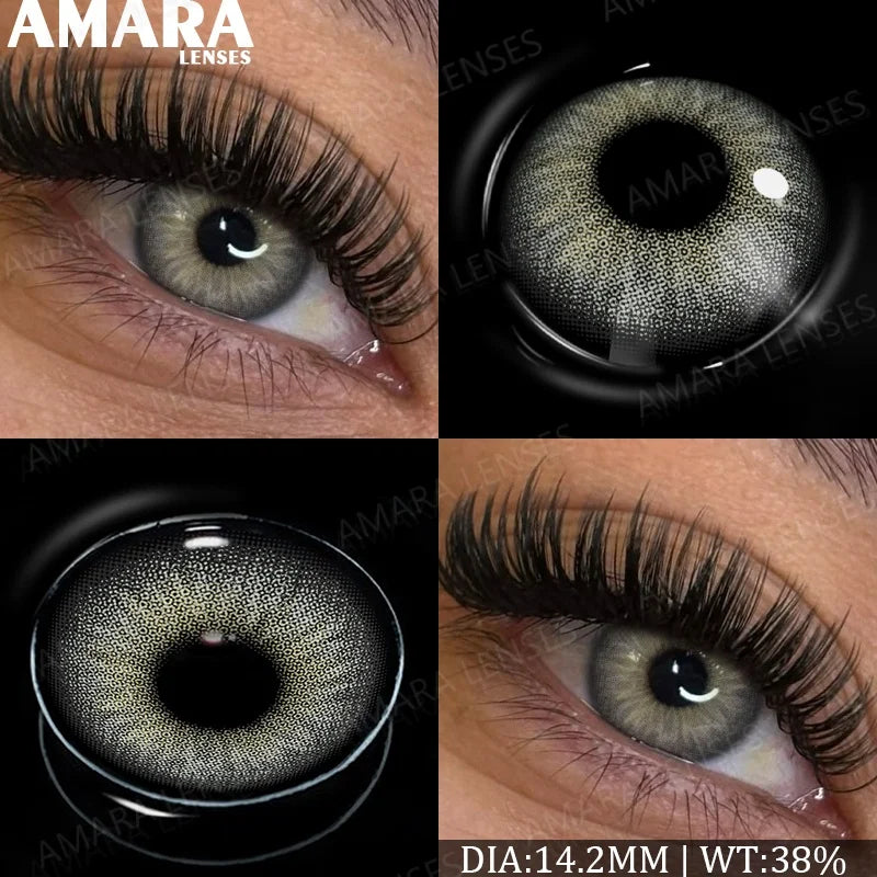 Fashion Colored Contact Lenses Natural Brown Eye Lens Gray Contact Eye Lenses Blue Lenses Contacts for Dark Eyes