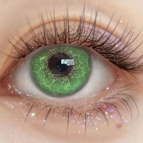 Eye Eyes Color Contacts Colored Contact Lenses Lens Small Pupils Myopia Cosplay Anime Cute 2Pcs 12 Months 1 Year Use