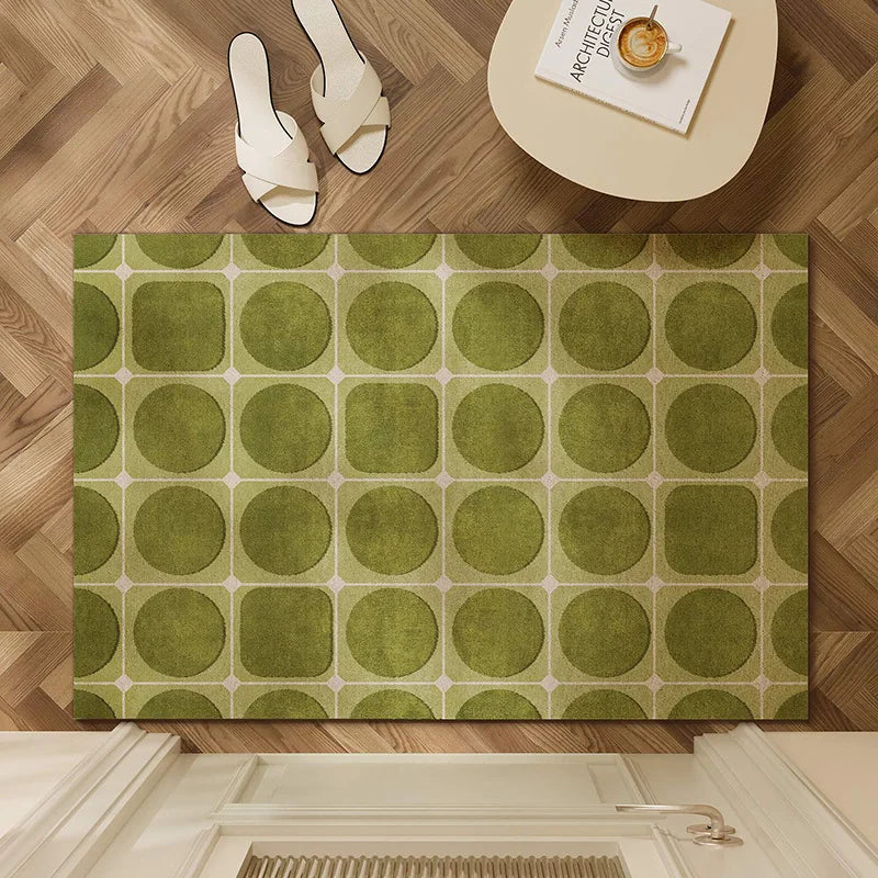 Geometric Wire Loop Doormat Non-Slip Heavy Duty Entrance Mat for Indoor & Outdoor Easy Clean Scraper Front Door Rug