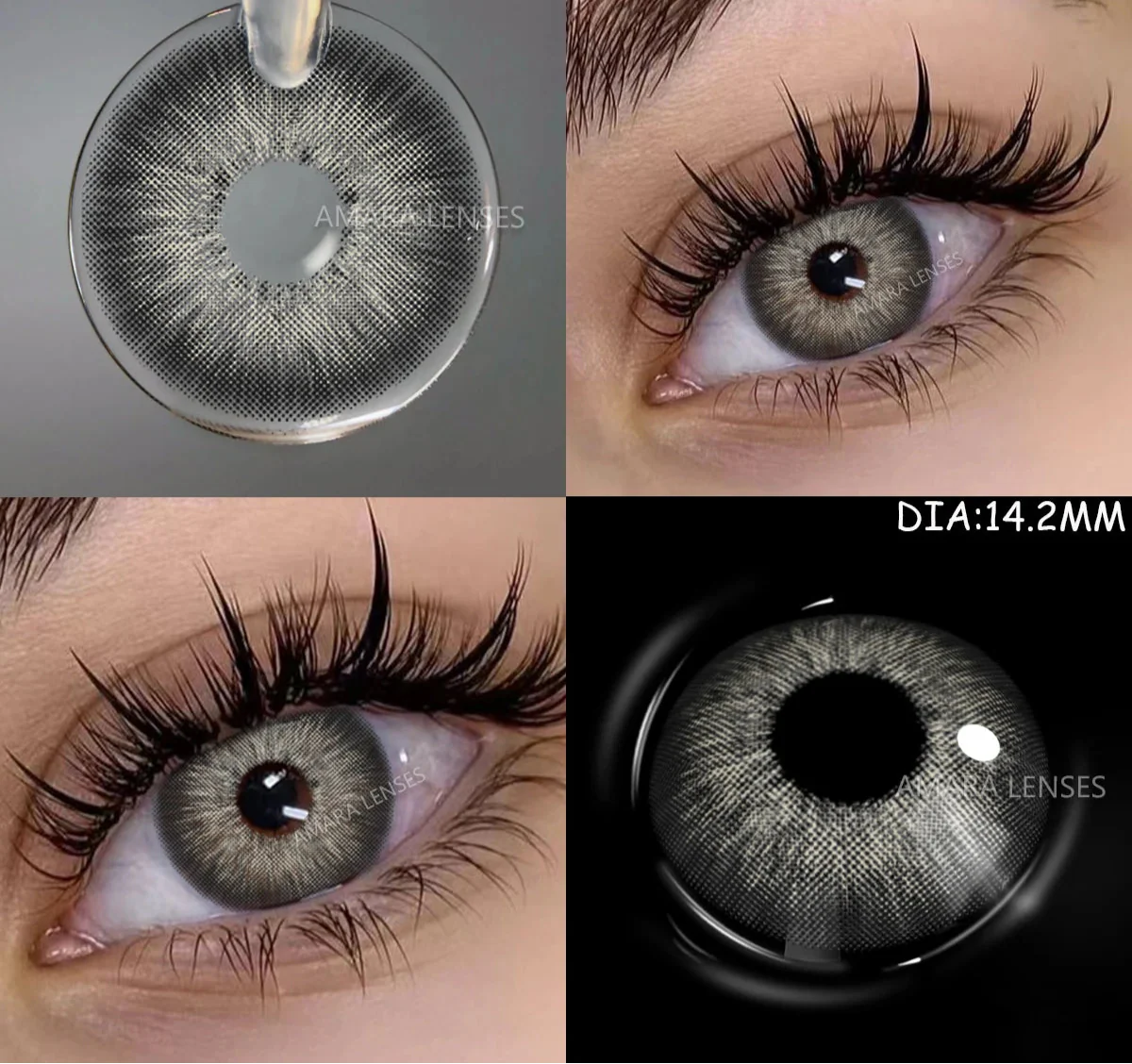 Color Contact Lenses For Eyes 1pair Yearly Natural Eye Color Lens Cosmetic Soft Eye Lenses Beauty Pupils with Lens Case